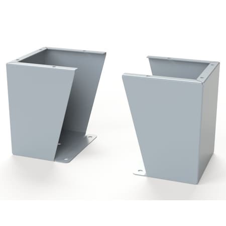 Saginaw Control & Engineering Floor Stand Kit, 12 in. H x 10 in. W x 9.12 in. L, Carbon Steel, 1 PR SCE-FK1210LG